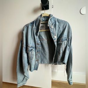 Zara oversized jean jacket